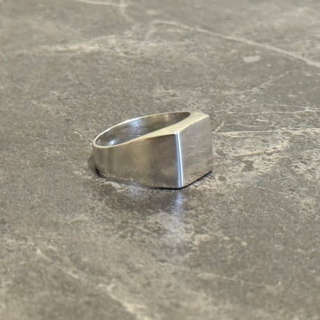 atelier sample sterling silver 925 signet ring "square” 14号
