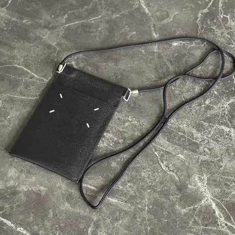 maison margiela leather shoulder pouch