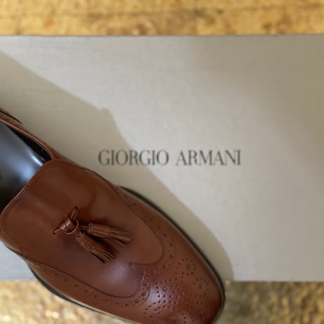 新品 giorgio armani 2021ss leather shose 44