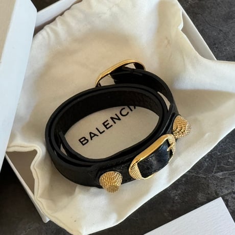 balenciaga leather bracelet