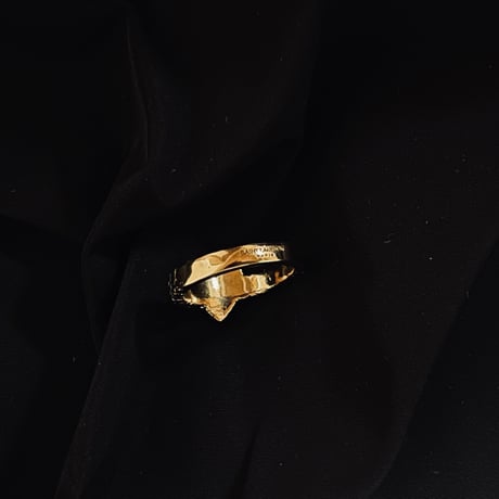 新品 saintlaurent 2021ss ring "a"
