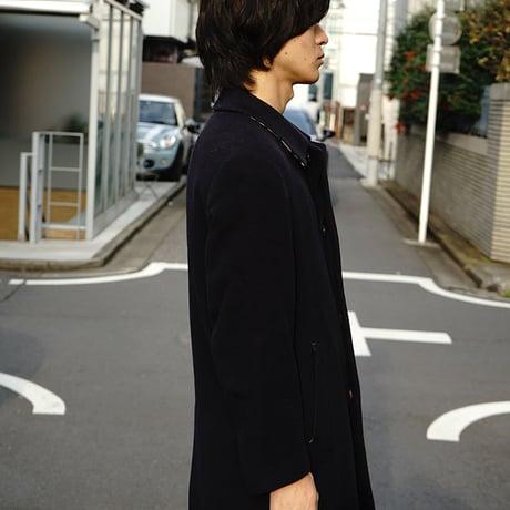 BURBERRY cashmere wool coat  navy