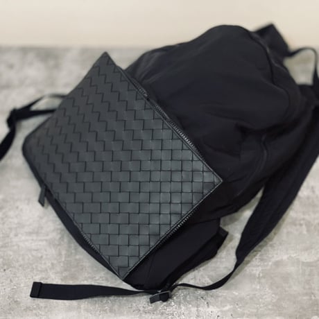 新品 bottega veneta 2021aw leather Intrecciato backpack