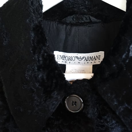 EMPORIO ARMANI velvet coat
