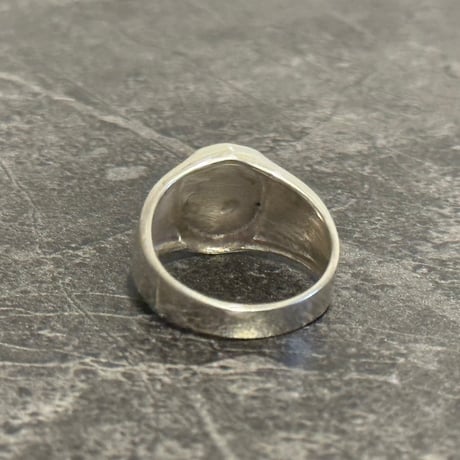 factory sample sterling silver 925 signet "oval" 14号