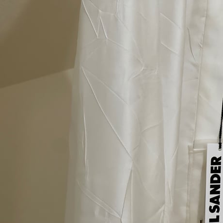 新品 2019ss jilsander silk long shirt white 36