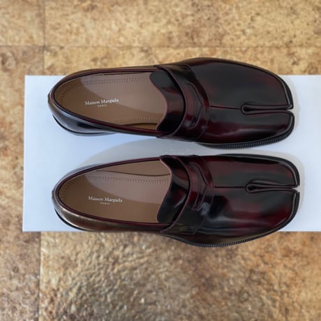新品 maison margiela 2020aw tabi leather loafer 43