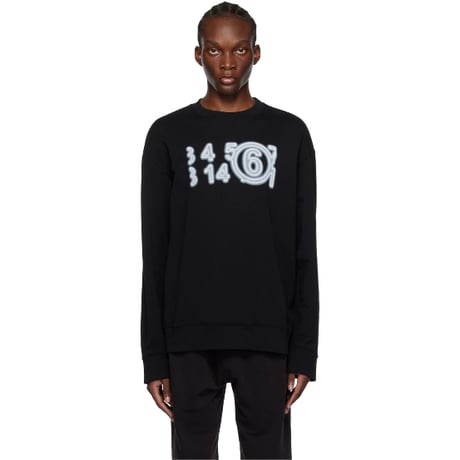 新品 mm6 2023 over size logo sweat L