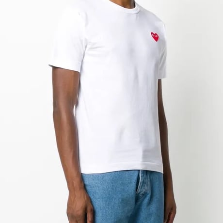 新品 play comme des garcons tops white L