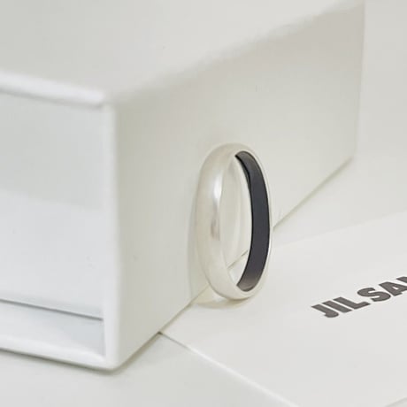 新品 jilsander 2022ss silver logo ring 27号
