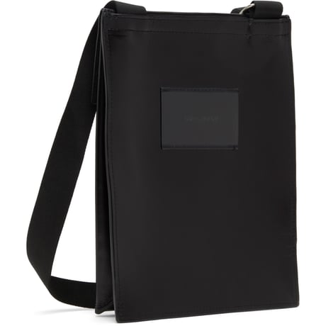 新品 our legacy leather shoulder bag black