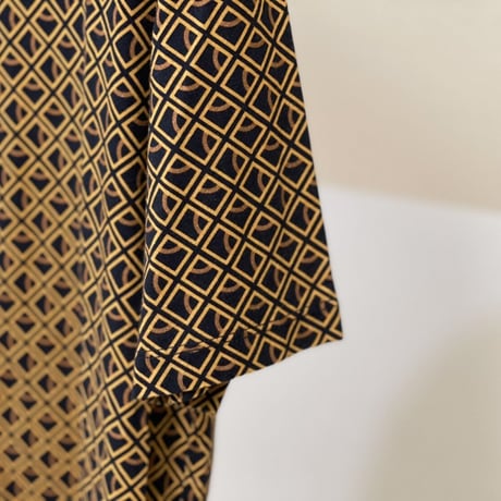 maison margiela ”総柄" micro check tops brown L