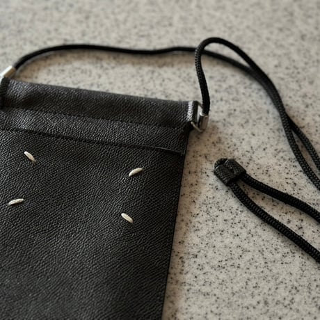 maison margiela leather shoulder pouch