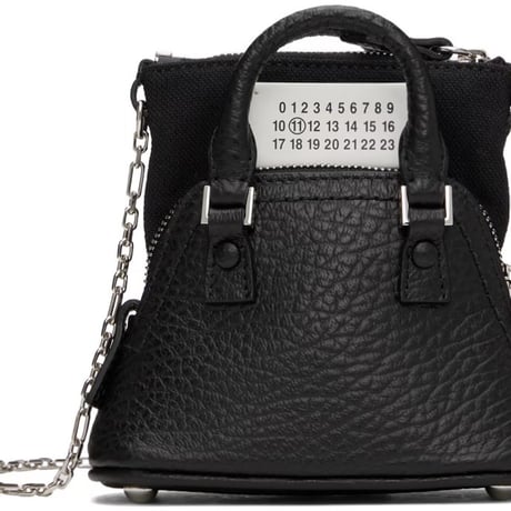 maison margiela 5ac leather shoulder bag black