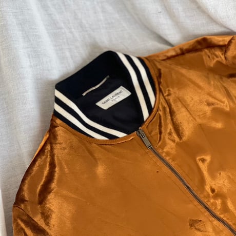 saint laurent silk teddy jacket