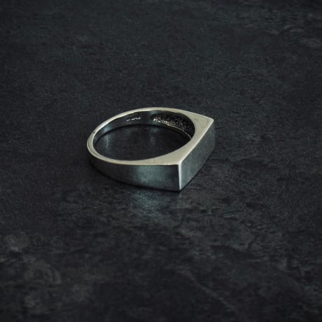 "atelier sample" sterling silver 925 signet ring "square” 14号