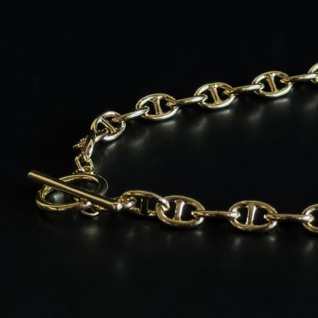 price down !!!!【import factory sample】anchor chain necklace gold