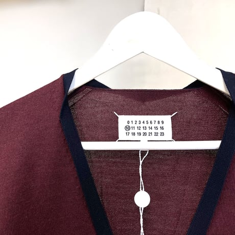 新品 maison margiela 2019aw cardigan bordeaux s