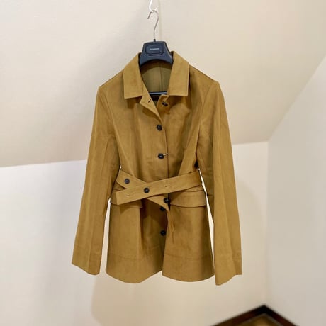 新品 jilsander 2020ss belted coat brown 40