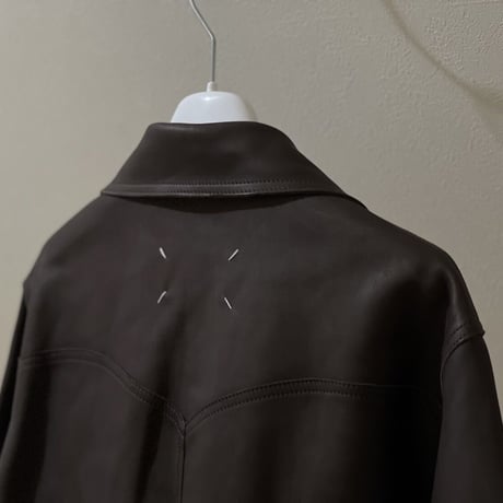 新品 maison margiela 2021aw leather jacket 46