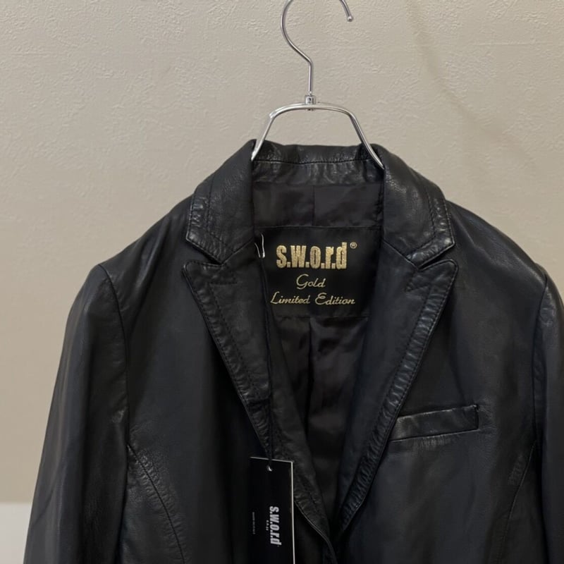 新品 S.W.O.R.D made in Italy leather jacket 44 |