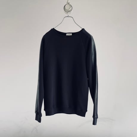 saint laurent paris leather switch sweat