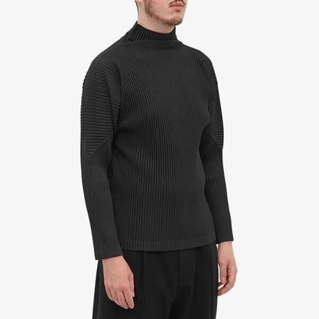 新品 homme plisse issey miyake 2022aw pleats high neck sweater