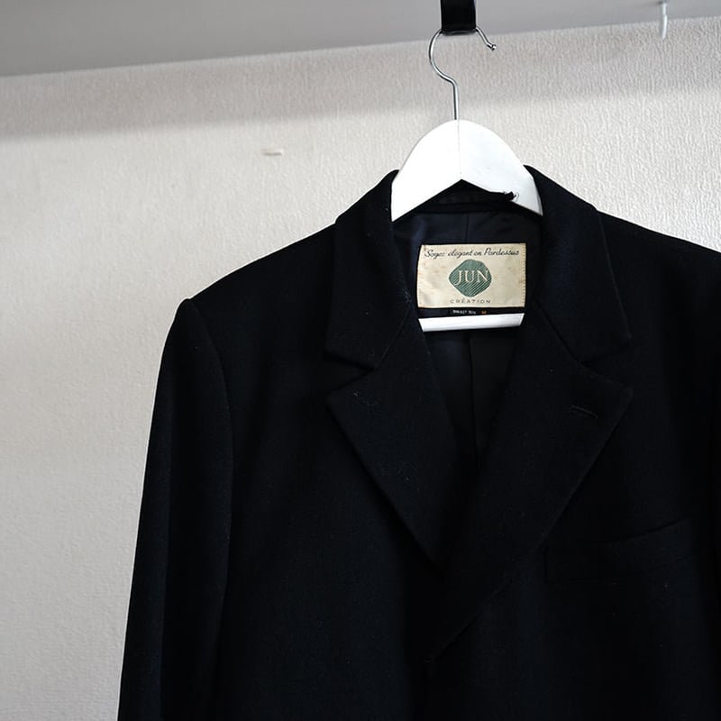 made in Japan vintage JUN chesterfield coat | r made in Japan vintage JUN chesterfield coat | r