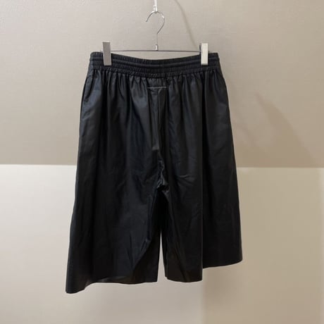 新品 mm6 maison margiela 2021ss fake leather eazy pants S