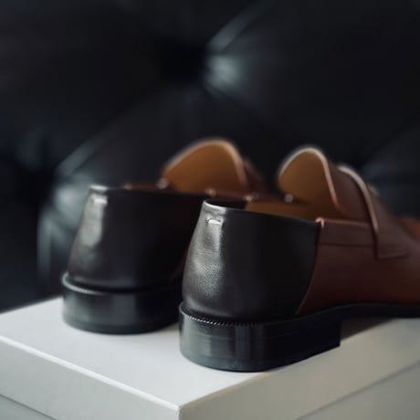 新品 maison margiela 2021ss tabi leather loafer 41