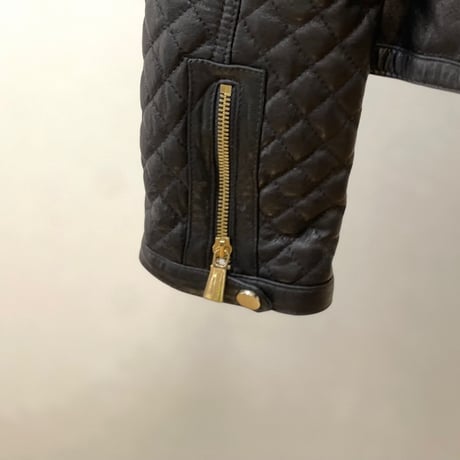 新品 trussardi 2021aw leather jacket