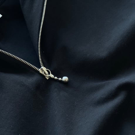 新品 jilsander+ harf zip knit tops black