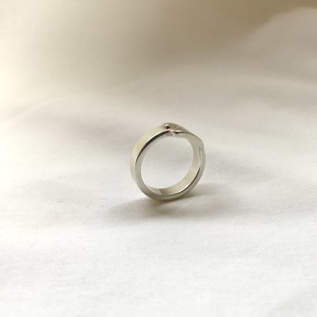 未使用 gucci logo plate silver ring 17号
