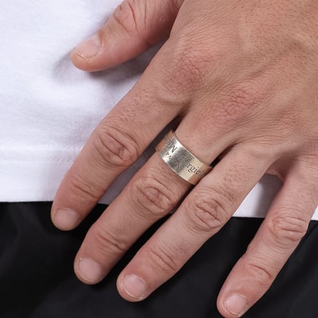 新品 maison margiela 2020aw reverse logo ring 20号