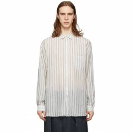新品 maison margiela "白タグ” sheer shirt