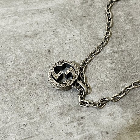 新品 gucci interlocking G silver necklace