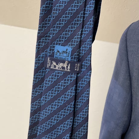 setup suit + hermes necktie #7