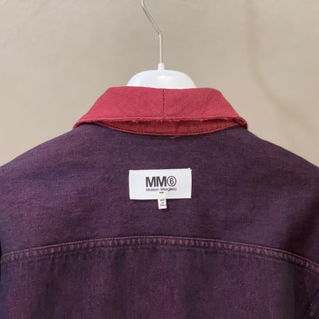 新品 mm6 maison margiela 2020aw reversible denim jacket 38