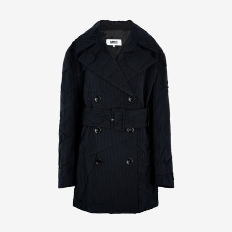 mm6 maison margiela crash trench coat 40