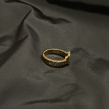 新品 saintlaurent 2021ss ring "a"