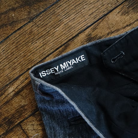 issey miyake tack wide trousers