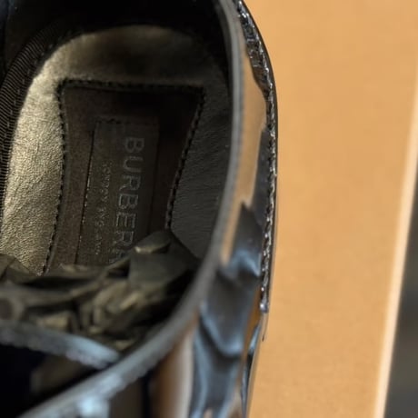新品 burberry patent leather dress shoes 43