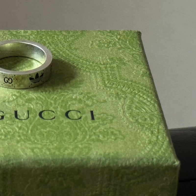GUCCI × ADIDAS コラボ リング 21号 トレフォイル GG gucci-adidas-trefoil-gg-