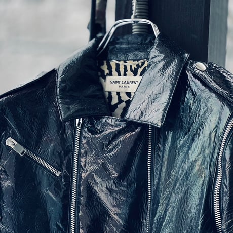 saint laurent paris by hedi slimane double riders jacket