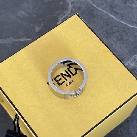 新品 fendi 2021ss silver ring 20号