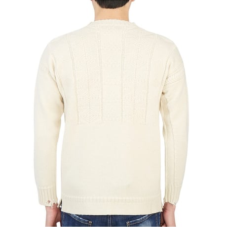 新品 maison margiela 2022aw "白タグ" aran knit M