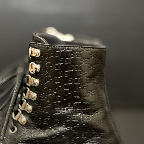 新品 balmain monogram leather boots 43