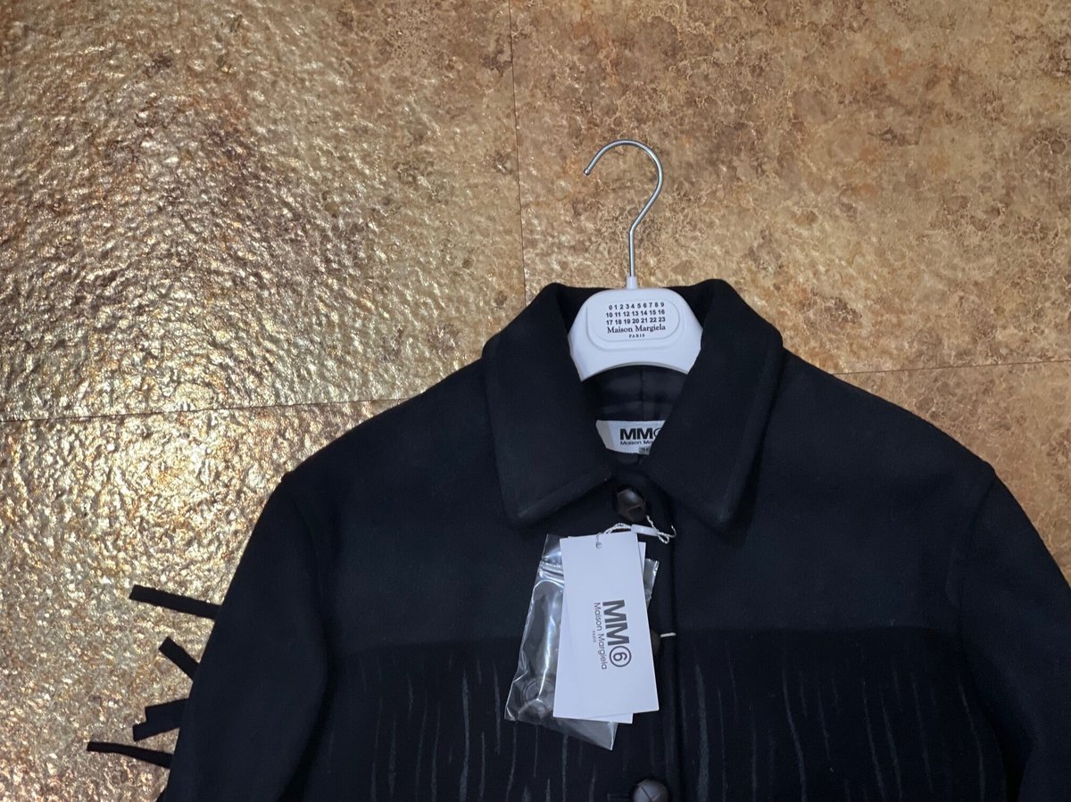 新品 mm6 maison margiela 2020aw fringe jacket bl