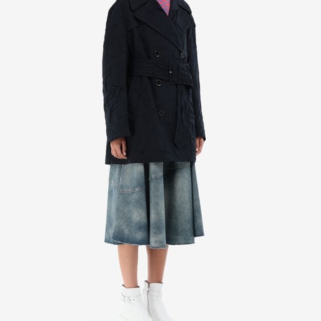 mm6 maison margiela crash trench coat 40