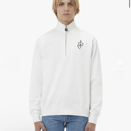 新品 jw anderson half zip sweat